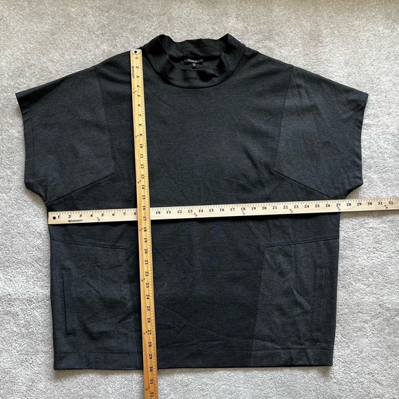 LAFAYETTE 148 MOCK NECK SHIRT W/ POCKETS SIZE XXL LAGENLOOK MODERN CHIC - Picture 6 of 7